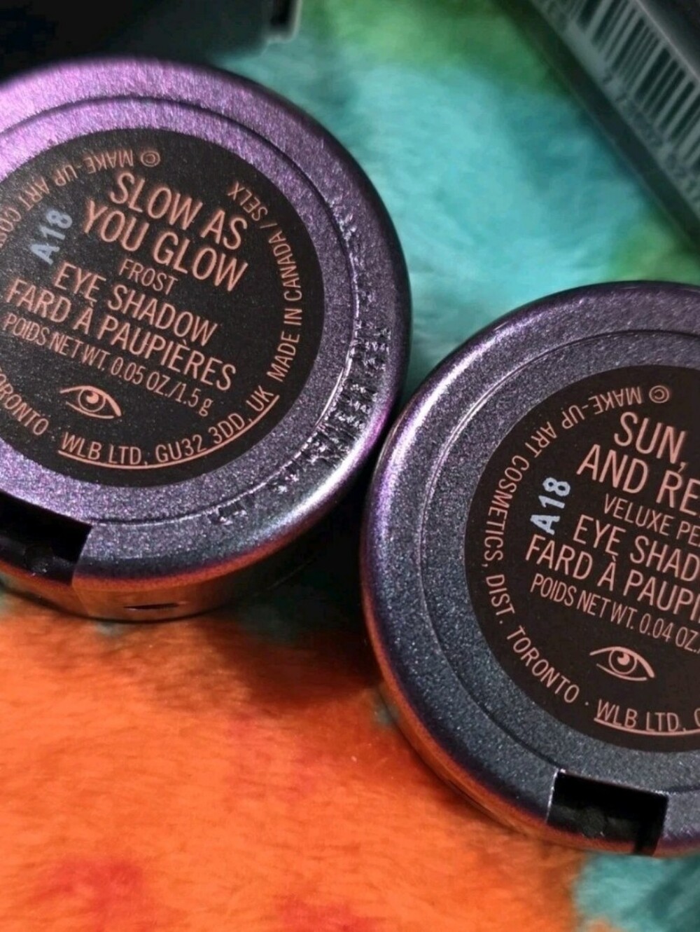Mac Eyeshadow Mirage Noir Slow As You Go & Sun Tan Repeat NIB - Picture 3 of 3